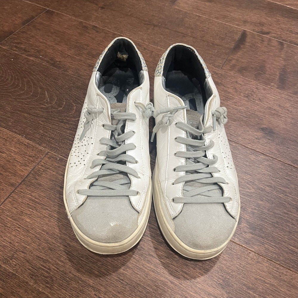 P448 Gray and White Women's Sneakers